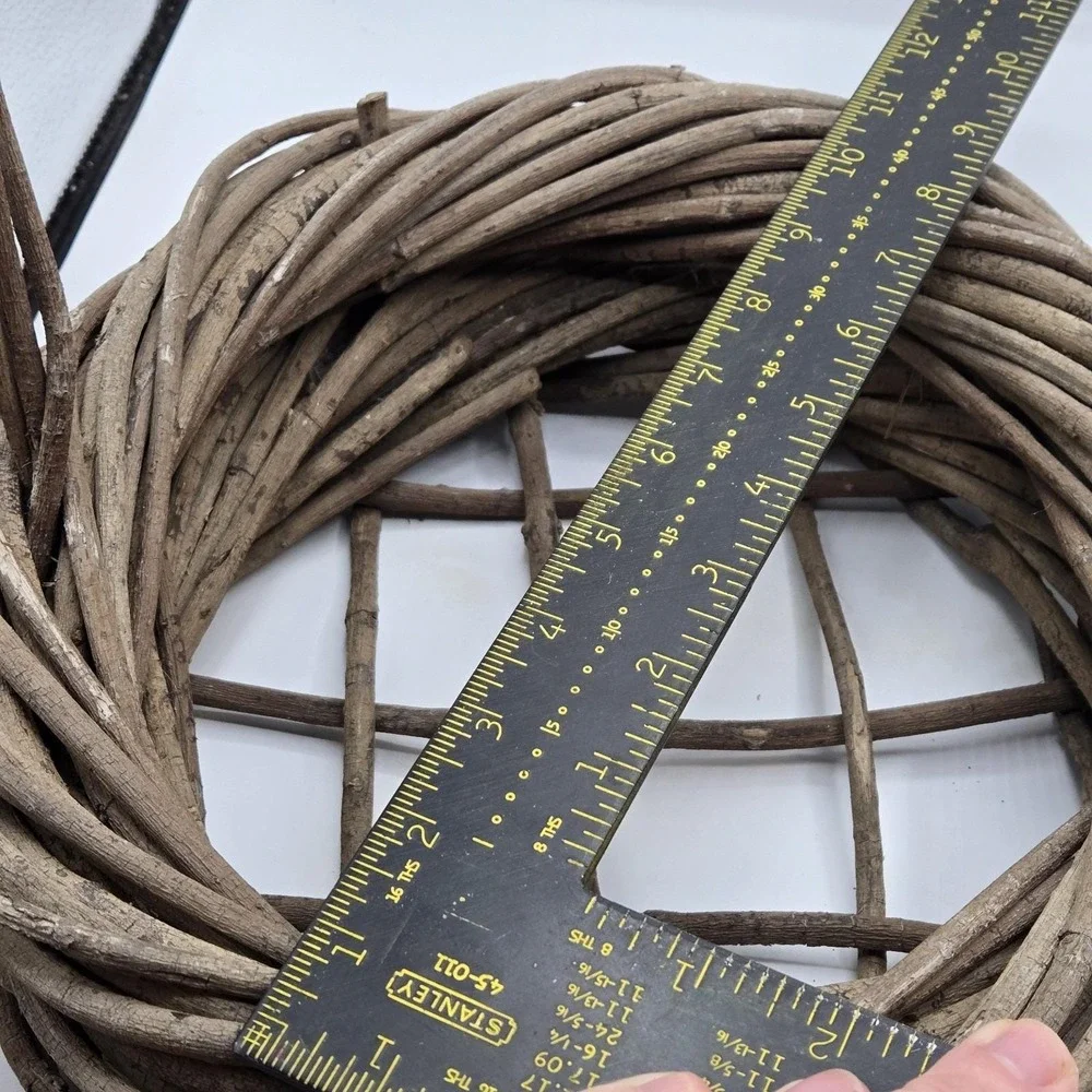 Cottage Core, Primative Grapevine Woven Basket With Handle 11